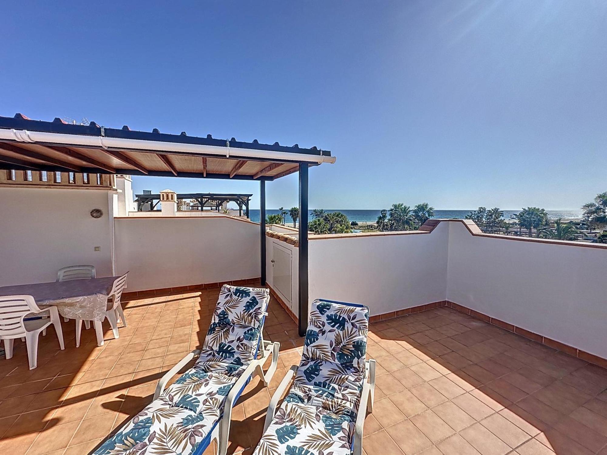 Vive Vera Rentals - Atico En 1º Linea Con Vistas Al Mar Exteriör bild