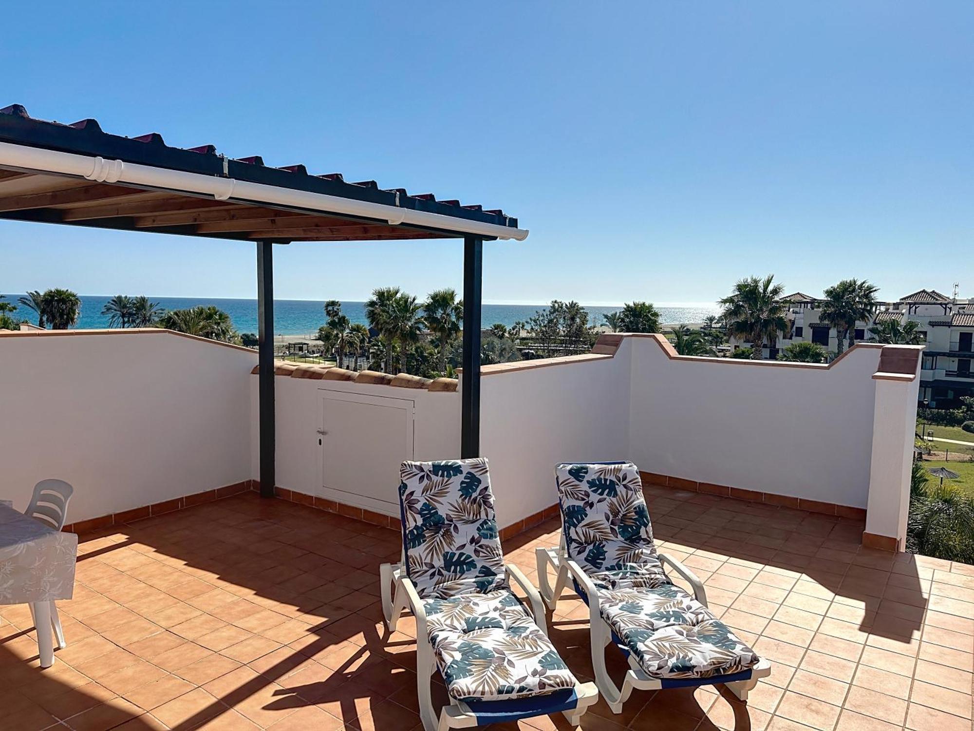 Vive Vera Rentals - Atico En 1º Linea Con Vistas Al Mar Exteriör bild
